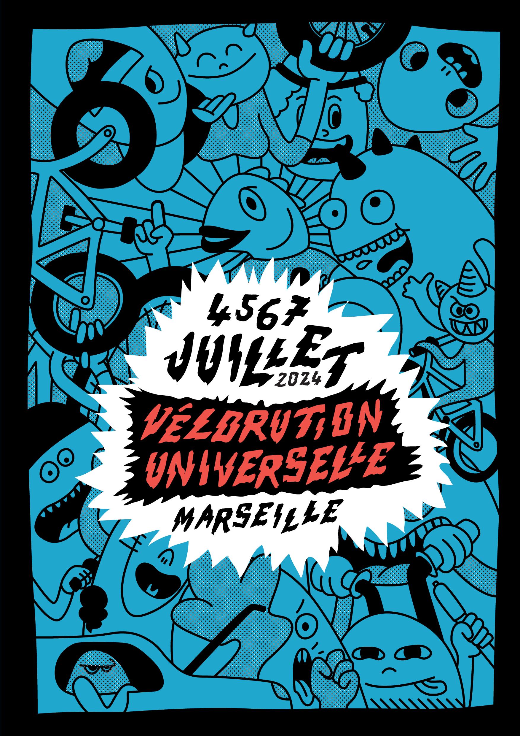 Affiche A3 bleue VU 24