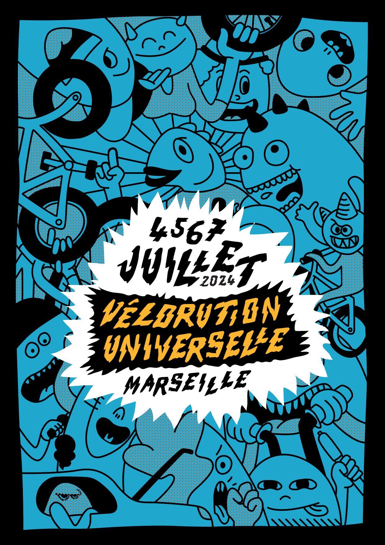 Affiche A4 bleue VU 24